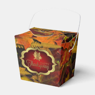 Favor Box - Herfstbladeren Happy Thanksgiving Bedankdoosjes