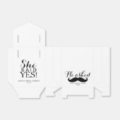 Favor Box - Hij vroeg, zei ze Bedankdoosjes (Uitgevouwen)