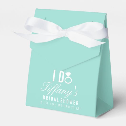 Favor Box - Ik doe Tiffany's Bedankdoosjes (Voorkant Zijde)