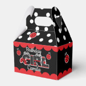 Favor Box lieveheersbeestje verjaardag meisje Bedankdoosjes (Voorkant Zijde)