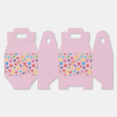 “Favor Box – Roze Snoep & Sterren Feestcadeau Doos Bedankdoosjes (Ongevouwen)