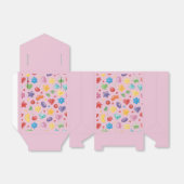 “Favor Box – Roze Snoep & Sterrenpatroon Cadeausdo Bedankdoosjes (Uitgevouwen)