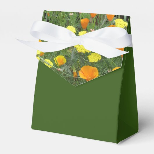 Favor Box Tent Style Wildflower Flap Design Bedankdoosjes (Voorkant Zijde)