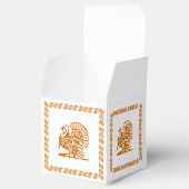 Favor Box - Turkije en Leafy Garland Bedankdoosjes (Geopend)