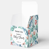 Favor Box voor baby shower met schattig design. Bedankdoosjes (Geopend)