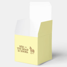 Favor Box with motivational text and horse Bedankdoosjes