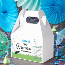 Favor Boxes Futbol Soccer Birthday boy party Bedankdoosjes