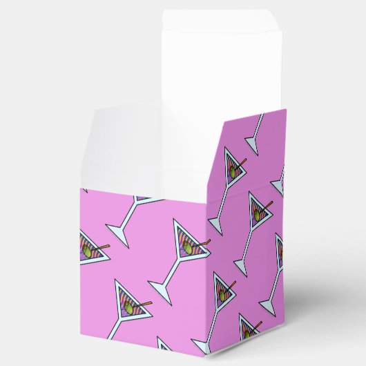 FAVOR BOXES - MARTINI-ONTWERP BEDANKDOOSJES (Geopend)