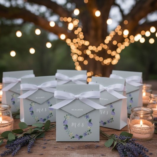 Favor boxes with bows, Elegant favor boxes Bedankdoosjes