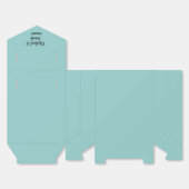 Favor boxes with satin ribbon and your names bedankdoosjes (Ongevouwen)