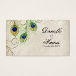 Favor Cadeau Labels - Peacock Feathers Trouwset Visitekaartjes<br><div class="desc">Dit is een elegant en verfijnd Label voor een cadeau. Het combineert het beste van traditie en de frisheid van de hedendaagse. Sla gewoon een gaatje in het einde en stropdas op je favoriete tassen of tafelplaats met decoraties. U kunt de boodschap op de achterkant veranderen om uw liefde en...</div>