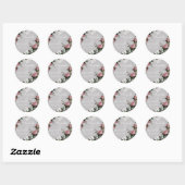 Favor Cadeau Stickers of zegels, Trellis Roos Vint (Vel)