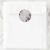 Favor Cadeau Stickers of zegels, Trellis Roos Vint (Tas)