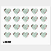 Favor Cadeau Stickers of zegels, Trellis Roos Vint (Vel)