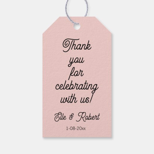 Favor Cadeaubijsluiter Cadeaulabel (Achterkant)