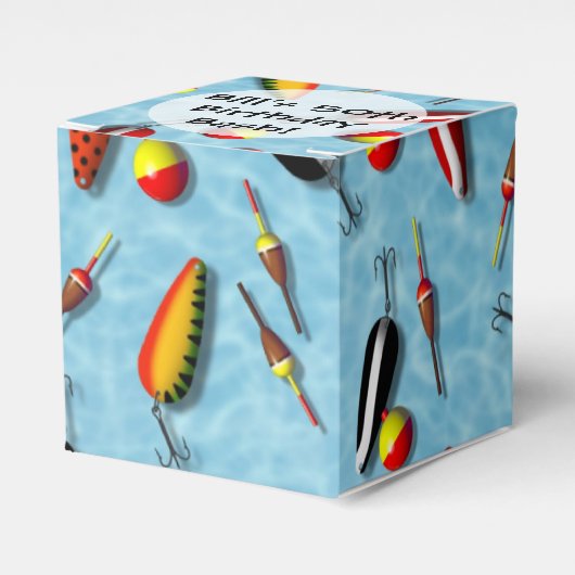 Favor/Cadeaubox - Gevist Bobs & Lures Bedankdoosjes (Voorkant Zijde)