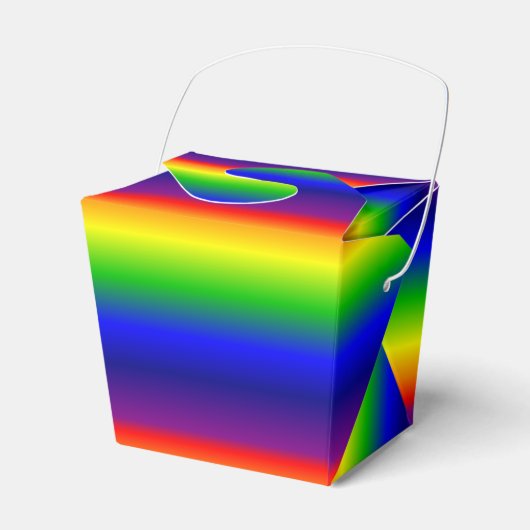 Favor/Cadeaudoos - Prismatische Regenboog Bedankdoosjes (Voorkant Zijde)