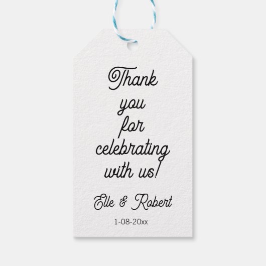 Favor Cadeautag Cadeaulabel (Achterkant)