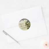 Favor Cadeauzegels Labels Geel Lied Vogelkooi Flor (Envelop)