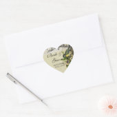 Favor Cadeauzegels Labels Geel Lied Vogelkooi Flor (Envelop)