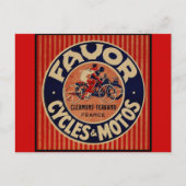 Favor Cycles & Motors Briefkaart (Voorkant)