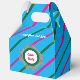 Favor Doos 5 Blauw(Roze Groen) RFPMDesigns 2024 Bedankdoosjes