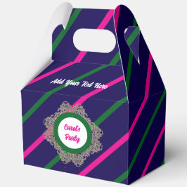 Favor Doos 5 D-Blauw(Roze Groen) RFPMDesigns©️2024 Bedankdoosjes