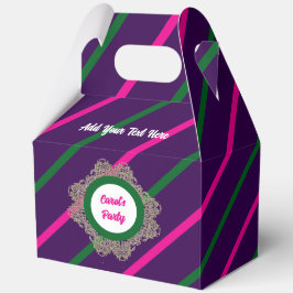 Favor Doos 5 Paars(Roze Groen) RFPMDesigns 2024 Bedankdoosjes
