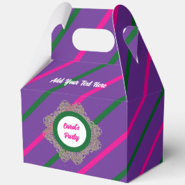 Favor Doos 5 Violet(Roze Groen) RFPMDesigns2024 Bedankdoosjes