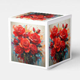 Favor doos - De Rode Rozen Kunstwerk Bedankdoosjes