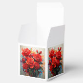 Favor doos - De Rode Rozen Kunstwerk Bedankdoosjes (Geopend)