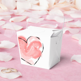 Favor doos met lief hart bedankdoosjes