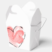 Favor doos met lief hart bedankdoosjes (Geopend)