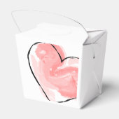 Favor doos met lief hart bedankdoosjes (Achterkant)