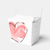 Favor doos met lief hart bedankdoosjes (Voorkant Zijde)