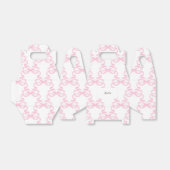 Favor Doos Roze Strikken Bedankdoosjes (Uitgevouwen)