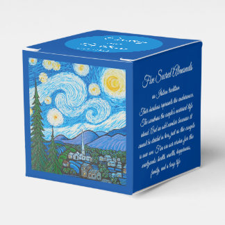 Favor Doos - Sterrennacht - Schilderij van Mhana Bedankdoosjes