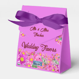 Favor Doosje Bow2 (Roze Bloemen Mix) RFPMDesigns 2