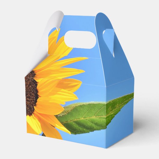 Favor Dozen met Zonnebloem Bedankdoosjes (Voorkant Zijde)