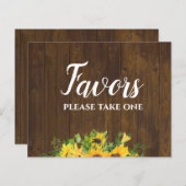 Favor Geef Er Eentje Weg Houten Huwelijksbord (Voorkant / Achterkant)