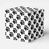 Favor/geschenkdoos - Puppy Paw Prints Bedankdoosjes (Achterkant)