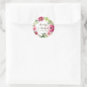 Favor Gift Bag Stickers Romantic Floral Wreator (Tas)
