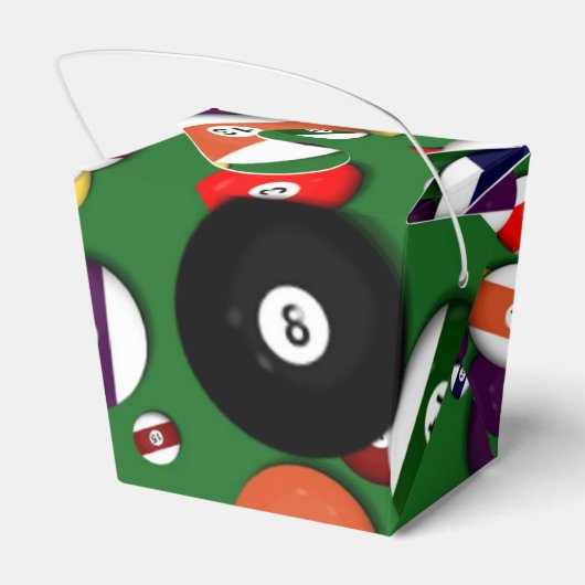 Favor/Gift Box - Biljart Bedankdoosjes (Achterkant)