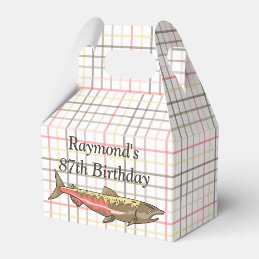 Favor/Gift Box - Chinook Salmon op Pset Bedankdoosjes (Voorkant Zijde)