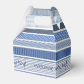 Favor/Gift Box - Welkom Baby Boy! Bedankdoosjes (Achterkant)