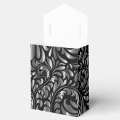 Favor/Gift Boxes - Drama in Black en Silver Bedankdoosjes (Geopend)