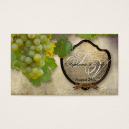 Favor Gift Labels DIY Chardonnay Grape Vineyard Ar Visitekaartje