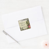 Favor Gift Seals Label Yellow Song Bird Cage Flora (Envelop)