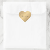 Favor Golden Heart Lace Dank u Hart Sticker (Tas)