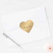 Favor Golden Heart Lace Dank u Hart Sticker (Envelop)